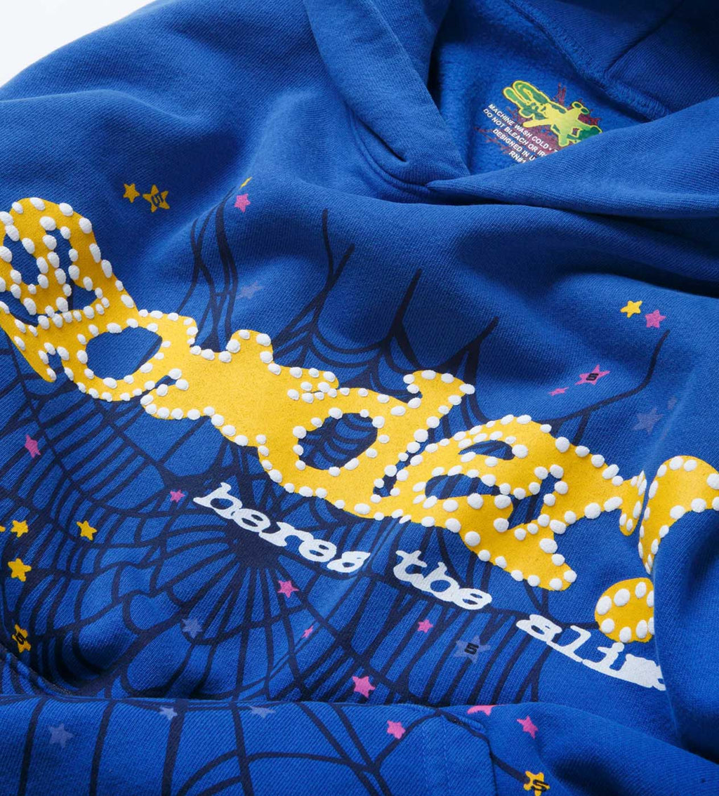 Sp5der TC Marina Hoodie Blue